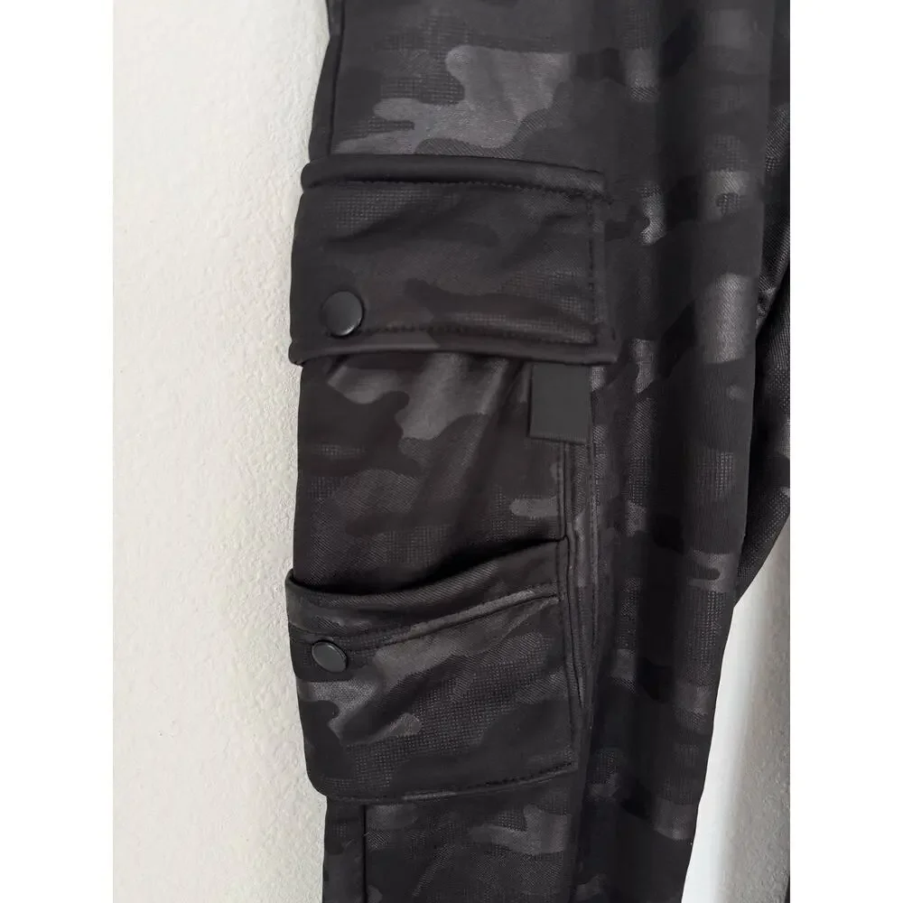 Encrypted Men’s XL Black Camo Cargo Jogger Pants